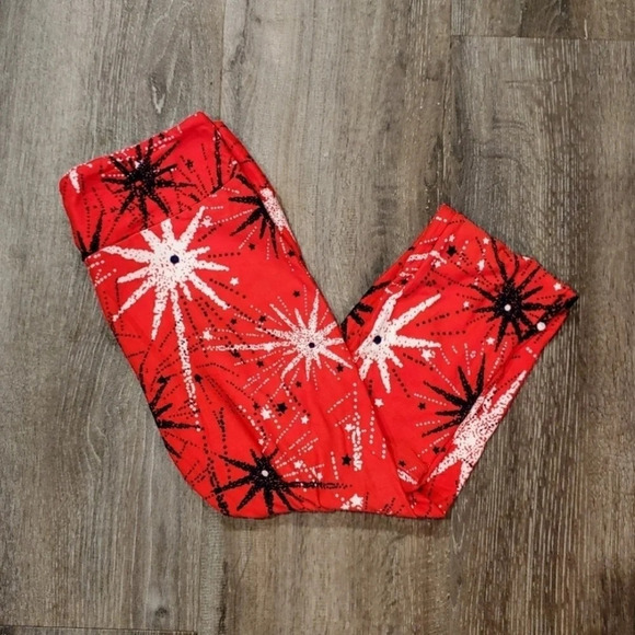 *NWOT* LulaRoe America One Size Leggings - Picture 1 of 4